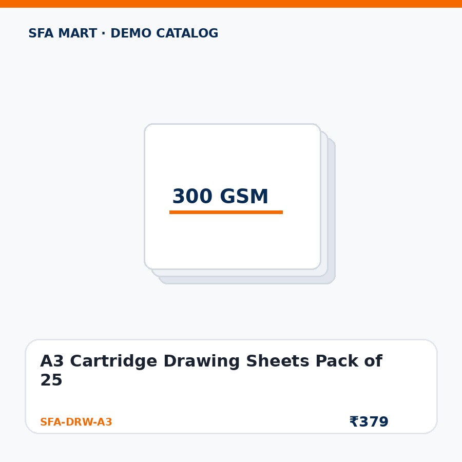 A3 Cartridge Drawing Sheets Pack of 25