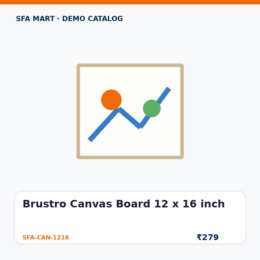 Brustro Canvas Board 12 x 16 inch