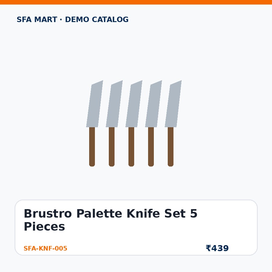 Brustro Palette Knife Set 5 Pieces