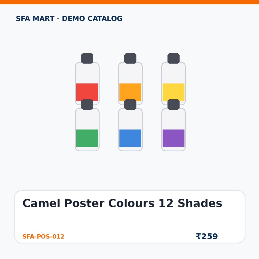 Camel Poster Colours 12 Shades