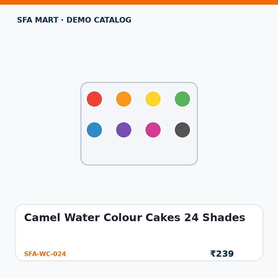 Camel Water Colour Cakes 24 Shades