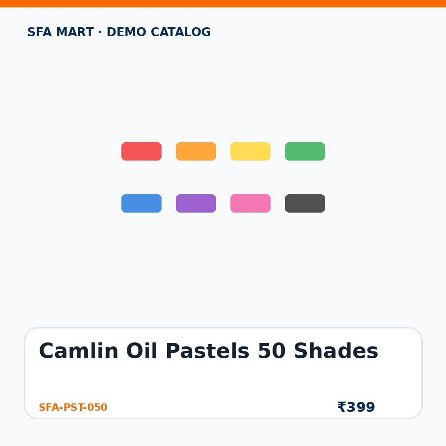 Camlin Oil Pastels 50 Shades