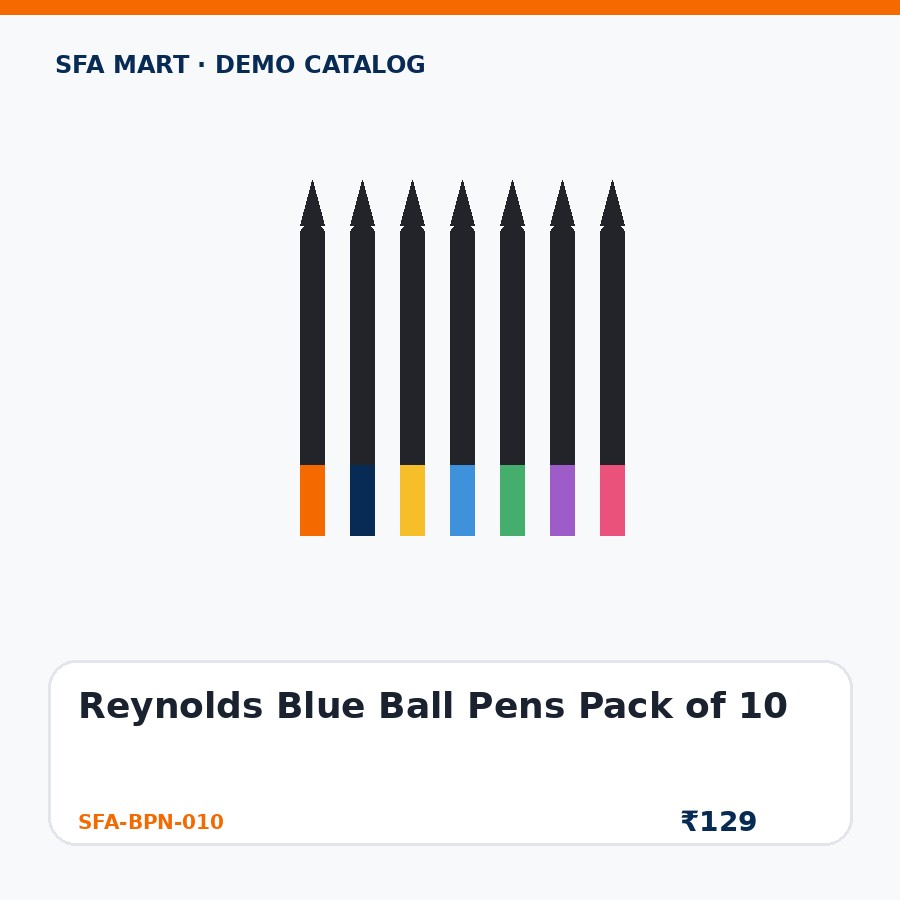 Reynolds Blue Ball Pens Pack of 10