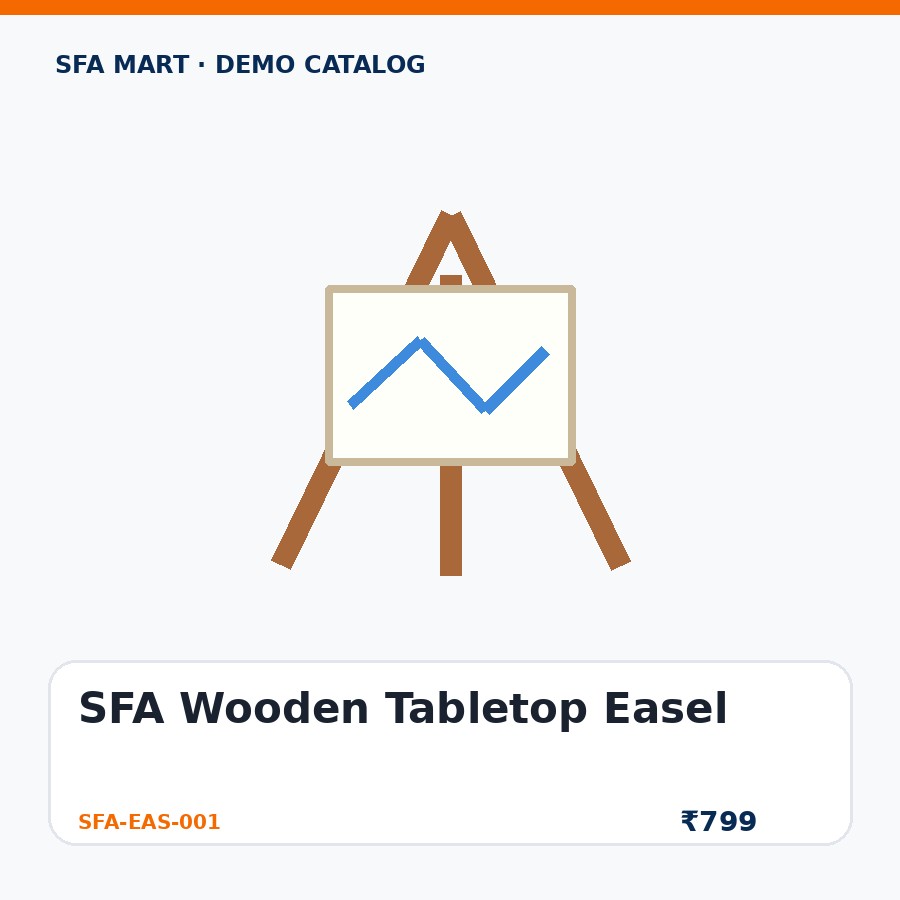 SFA Wooden Tabletop Easel